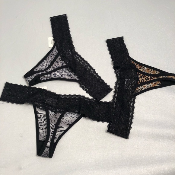 Kali and Wins animal print nylon thong panties - Picture 5 of 9